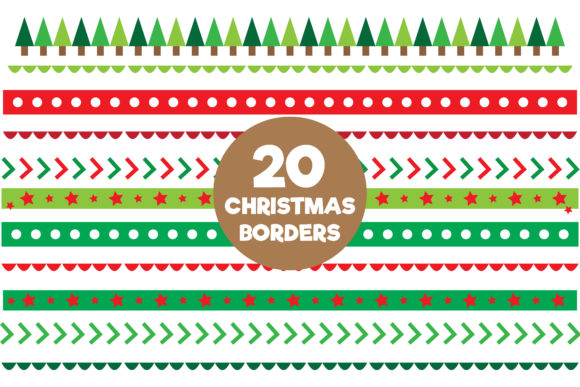 20 Christmas Borders Clipart for Festive Illustrations