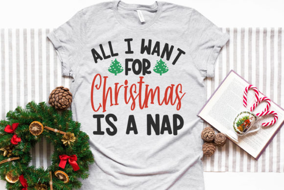 All I Want for Christmas is a Nap Illustrations