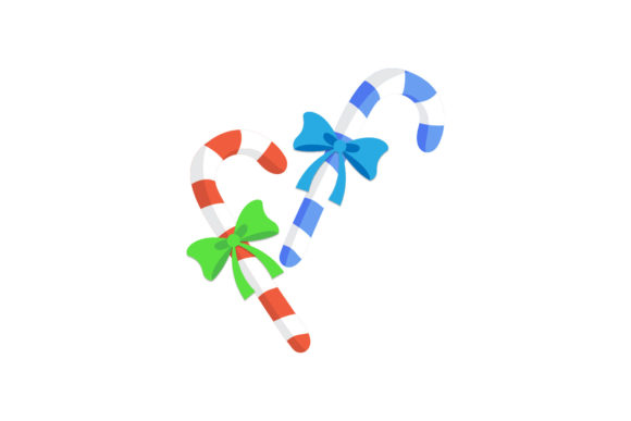 Christmas Candy Cane Decoration Illustration Review