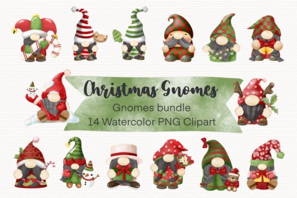 Christmas Gnomes Bundle Clipart Png Review