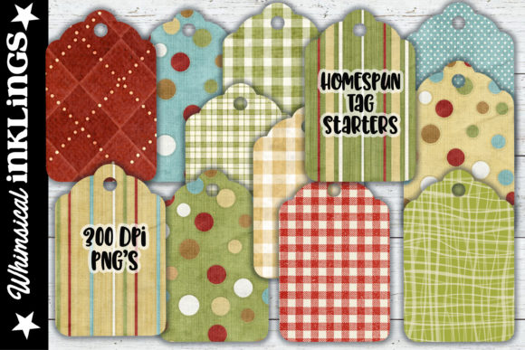 Homespun Christmas Tag Starters for Festive Branding