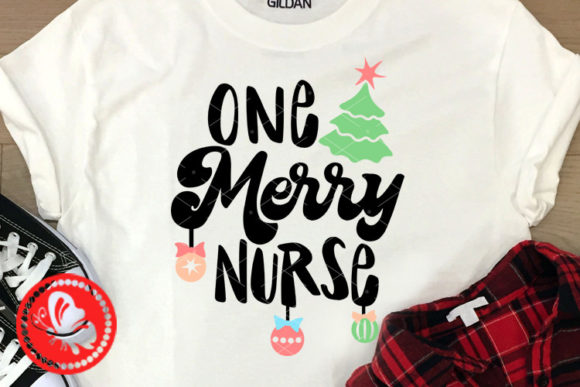 One Merry Nurse Christmas Gift Idea Illustrations
