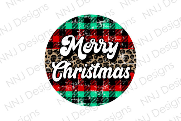 Retro Merry Christmas PNG Sublimation Illustrations